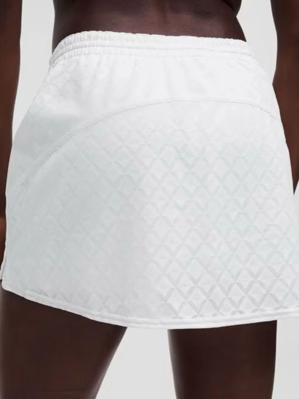 Lululemon White Textured Mesh High-Rise Tennis Skirt XS